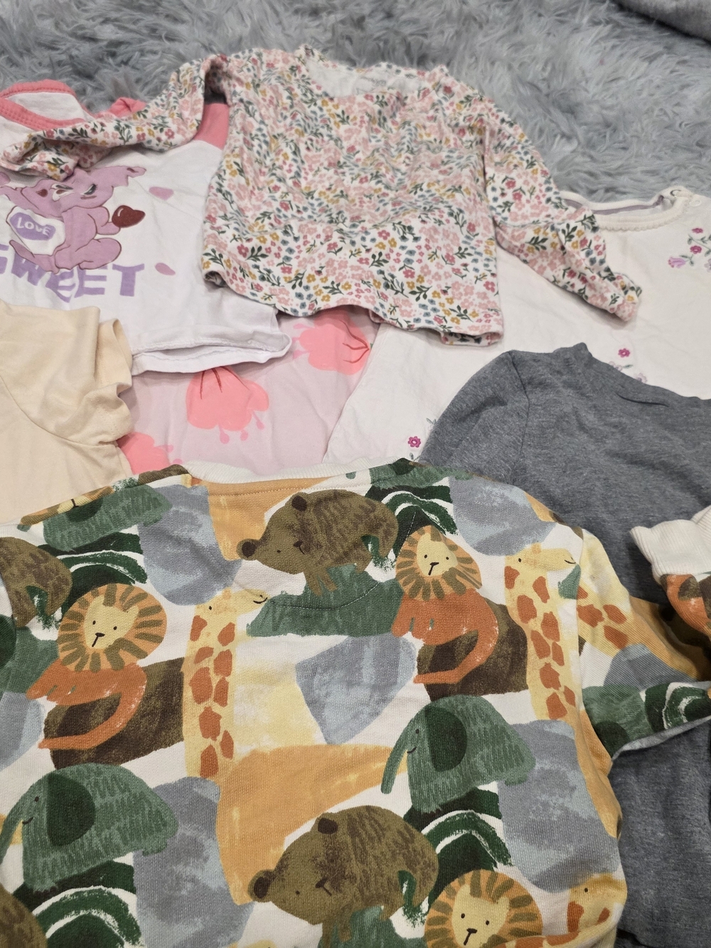Kids Multi-Color Animal & Floral Tops - Pack